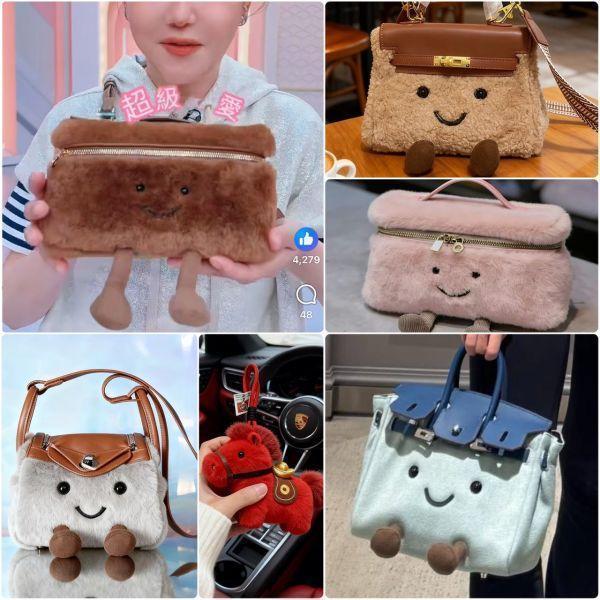 暖子獨家 療癒獨角獸 小羊玩偶 / 仿真鸚鵡山雀吊飾 / 福氣腮紅狐狸＋可愛尾巴吊飾零錢包 / 馬上有錢吊飾 / 微笑包款 