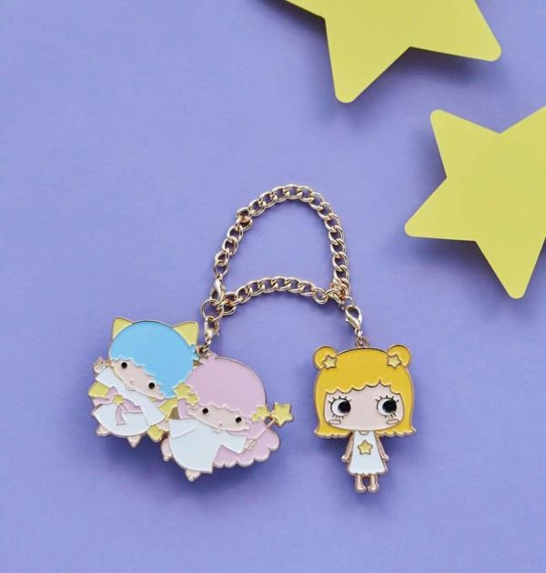 日本人氣ilemer大眼娃 x 雙子星 聯名娃娃吊飾 / 10週年限定彩虹娃娃吊飾 