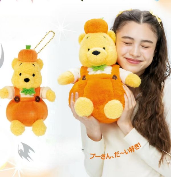 日本迪士尼 萬聖節調皮鬼維尼 /  蜜蜂維尼花朵吊帶褲 / 櫻花維尼 周邊 