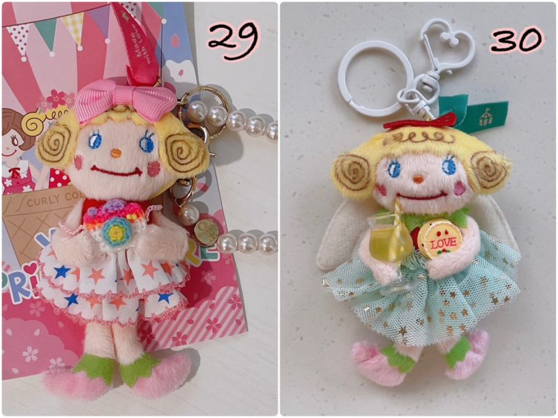 Curly collection 日本製 代官山 人氣手工娃娃品牌 超可愛 限量娃娃手作吊飾收納包化妝包 / 每月更新 (1) Curly collection ,Curly