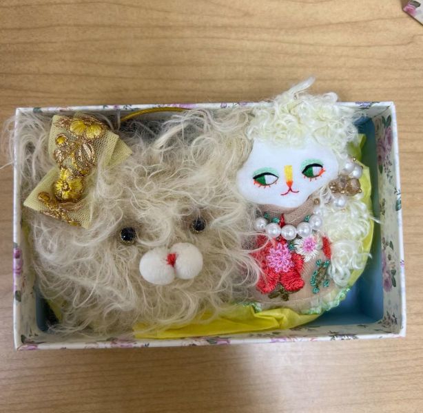 日本設計師 展售會限定款 貓咪小姐吊飾 