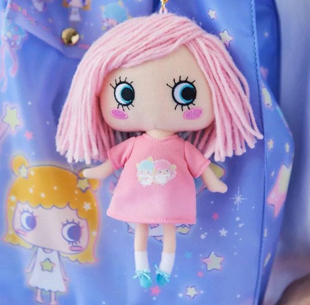 日本人氣ilemer大眼娃 x 雙子星 聯名娃娃吊飾 / 10週年限定彩虹娃娃吊飾 