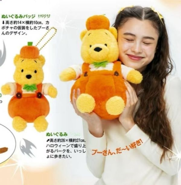 日本迪士尼 萬聖節調皮鬼維尼 /  蜜蜂維尼花朵吊帶褲 / 櫻花維尼 周邊 