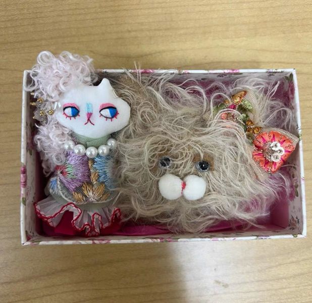 日本設計師 展售會限定款 貓咪小姐吊飾 
