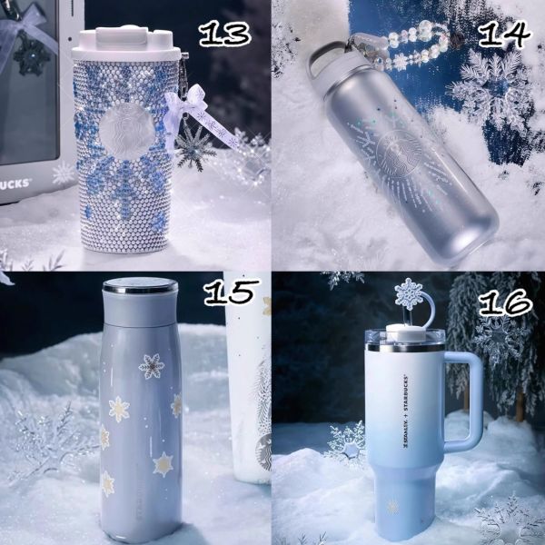 上海星巴克 最新冬季雪花系列 