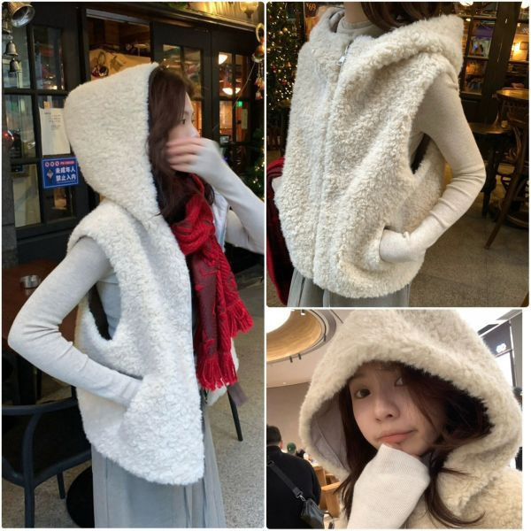 奶霜感溫柔女主連帽背心 / 超級顯瘦大長腿 四季推薦褲款 