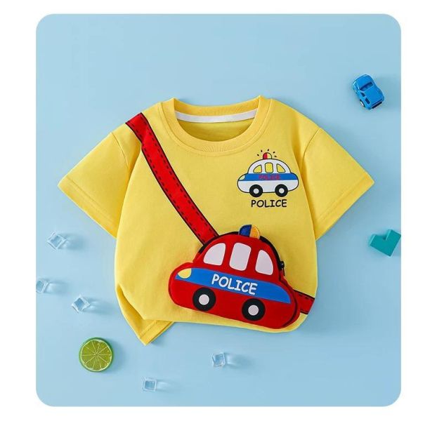 純棉立體交通工具短T 