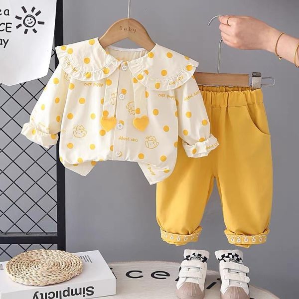 小狗點點襯衫套裝 