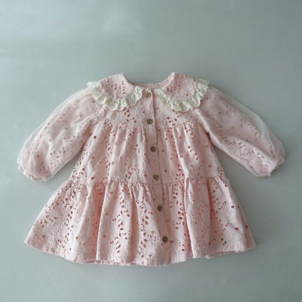PUDDING 刺繡洋裝 