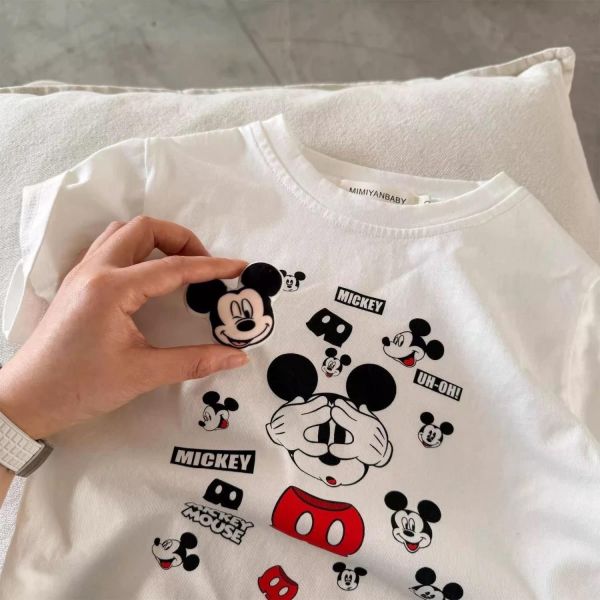 純棉立體米奇短T 