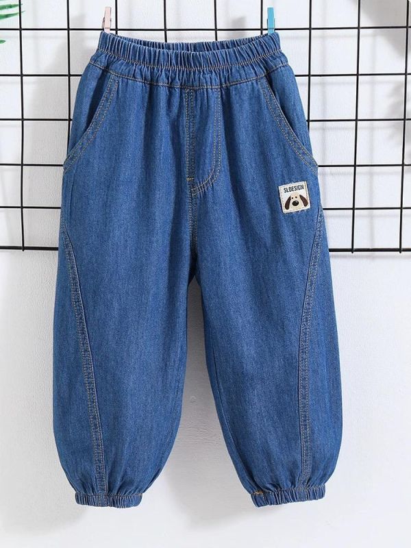 小狗標籤牛仔褲 