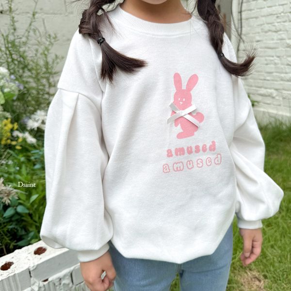 DSAINT  蝴蝶結兔子長T 