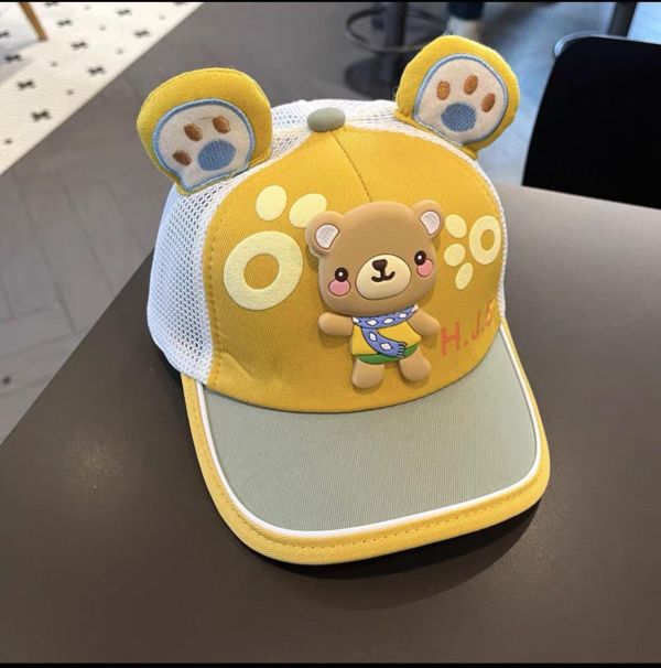 小熊透氣網帽 