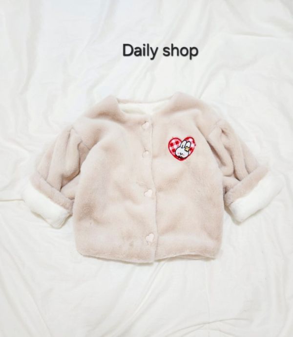 DAILY SHOP 兔子毛毛外套 