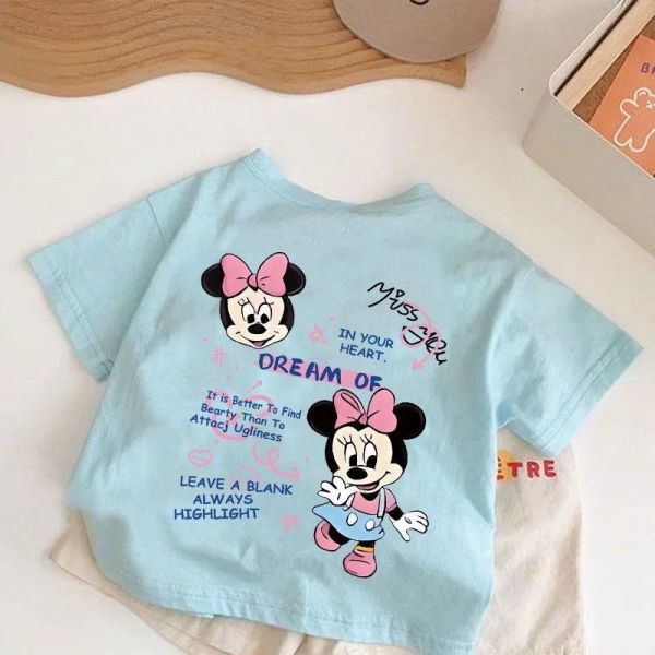 純棉雙面米妮寶短T 