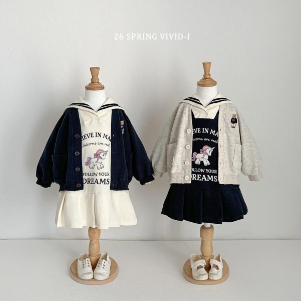 正韓-小熊刺繡口袋外套(VIVID) 