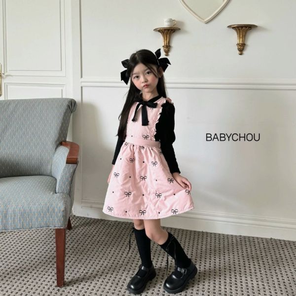 BABYCHOU蝴蝶結連身裙 