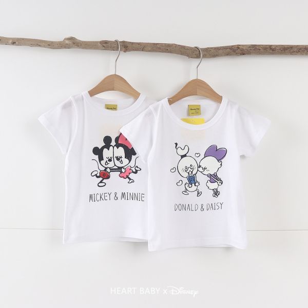 HEART BABY 迪士尼情侶Q版短T 