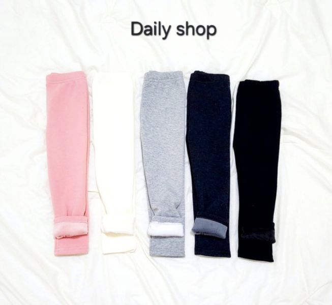 DAILY SHOP  刷毛緊身褲 