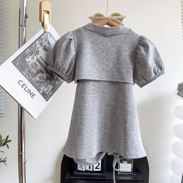 抽繩兩件式背心裙 