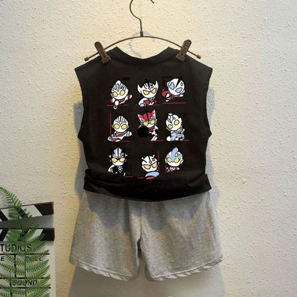 純棉奧特曼無袖套裝 