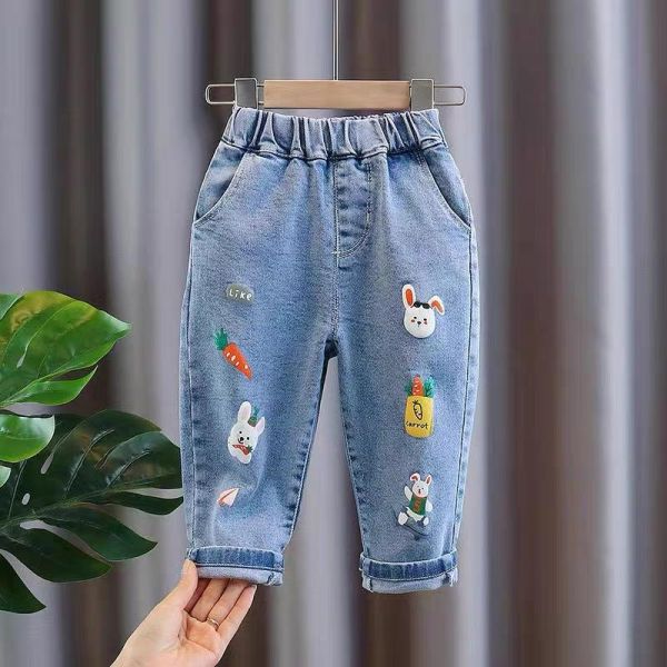 兔子紅蘿蔔牛仔褲 