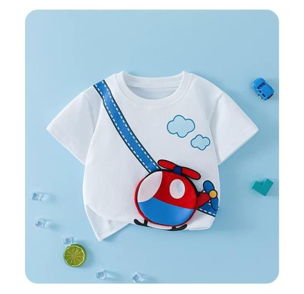 純棉立體交通工具短T 