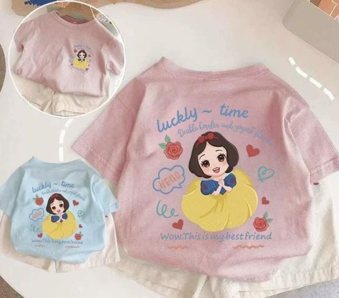 純棉雙面白雪公主短T 