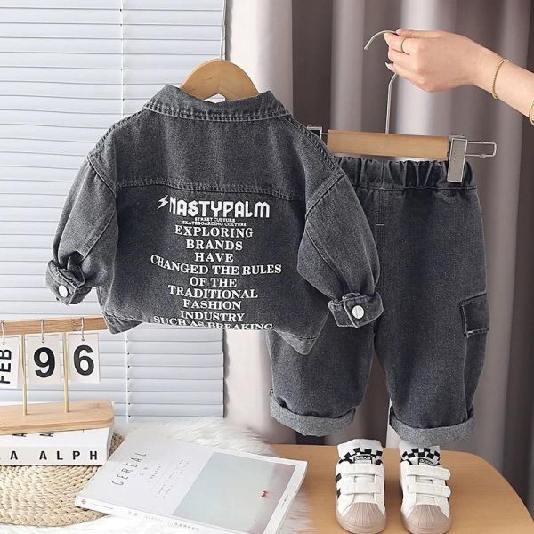 牛仔三件組套裝 