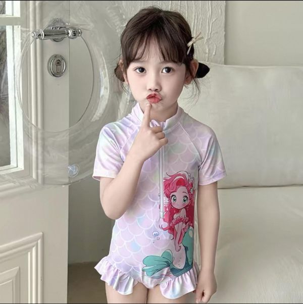 美人魚連身泳衣（含泳帽） 