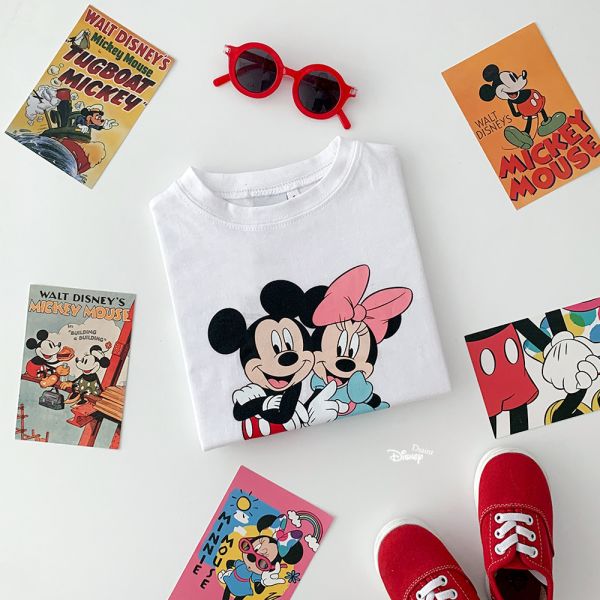 DSAINT  迪士尼聯名米奇米妮薄長T 