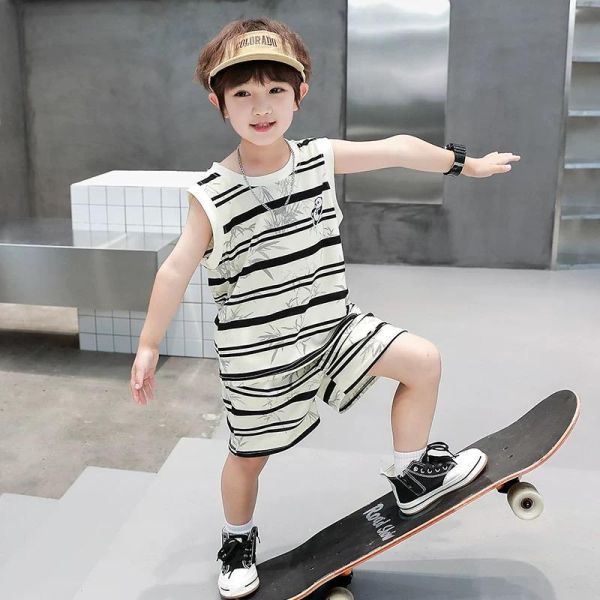 竹葉熊貓背心套裝 