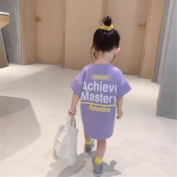 韓版字母休閒洋裝 