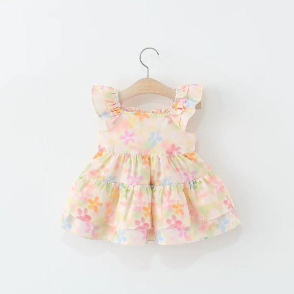 暈染小花櫻桃洋裝 