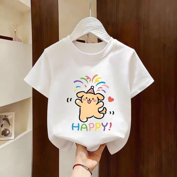 純棉Happy狗短T 