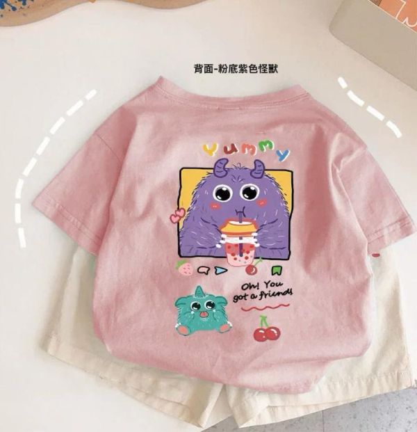 純棉雙面小怪獸短T 