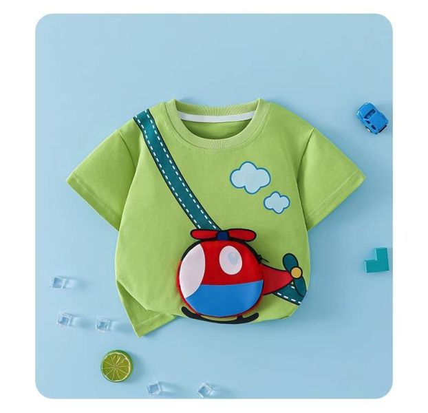 純棉立體交通工具短T 