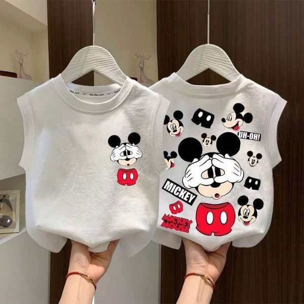 純棉米奇無袖上衣 