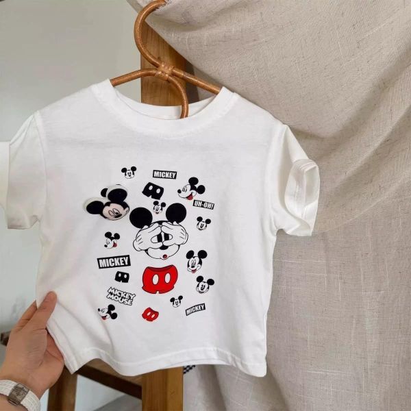 純棉立體米奇短T 