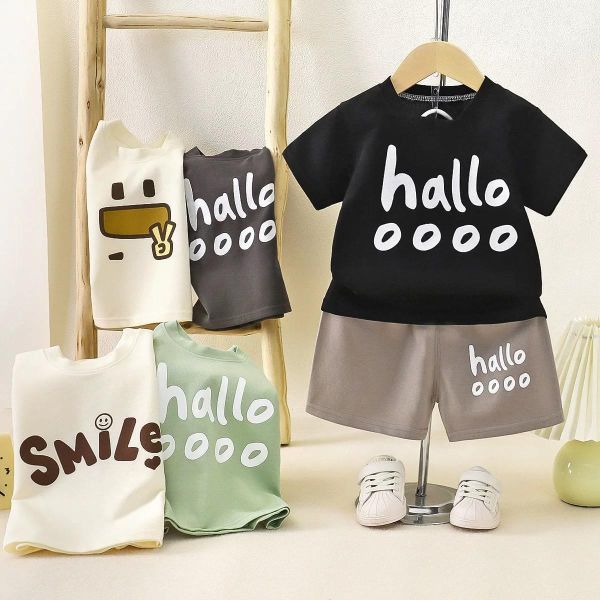 韓版YA笑臉休閒套裝 