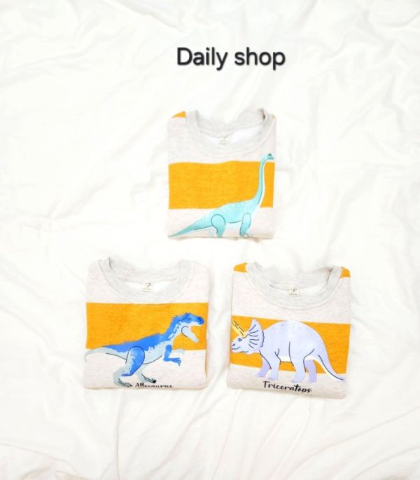 DAILY SHOP 微絨恐龍上衣 