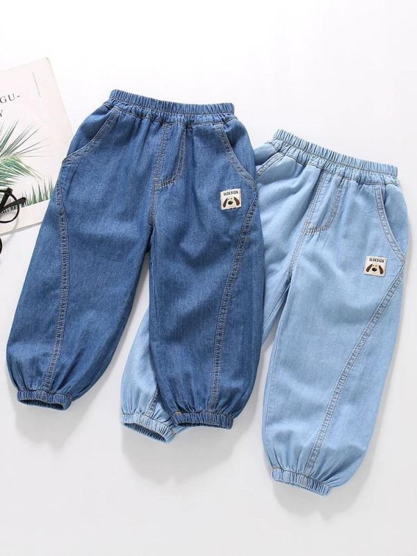 小狗標籤牛仔褲 
