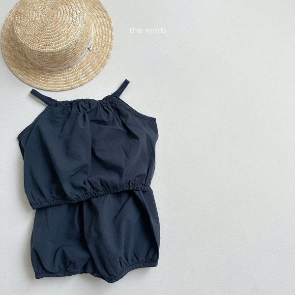 MINI ROBE 棉麻挖肩套裝 