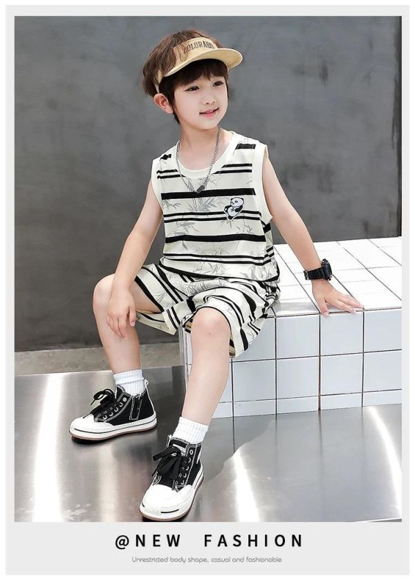 竹葉熊貓背心套裝 