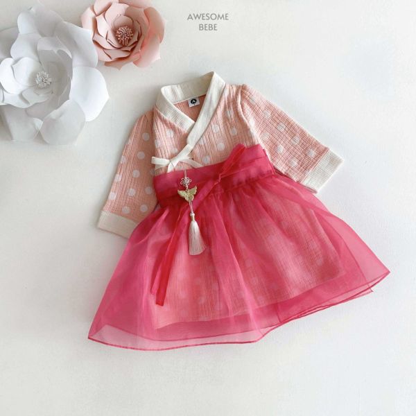 可愛韓服洋裝 
