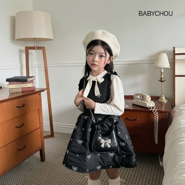 BABYCHOU蝴蝶結連身裙 