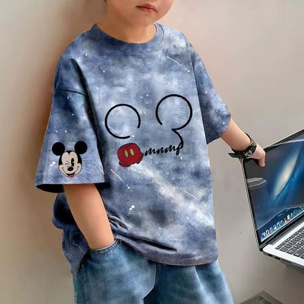 純棉宣染米奇短T 