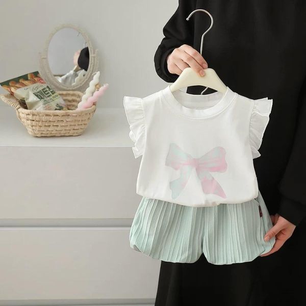 大蝴蝶短袖套裝 