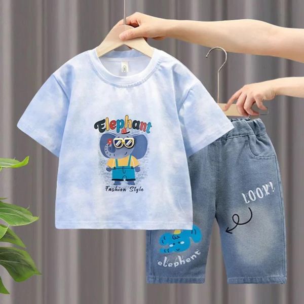 眼睛大象短袖套裝 