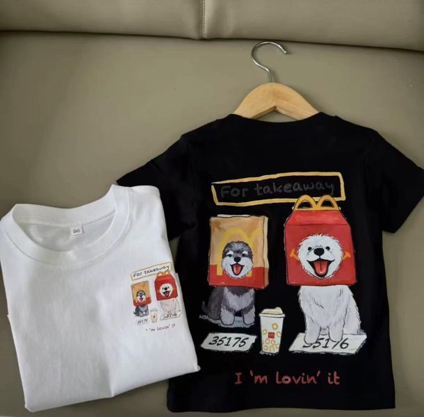 純棉雙面麥當當狗短T 